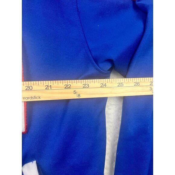 Unisex Italia Zip-Up Jacket Color block Blue White Size XLarge - Picture 5 of 9